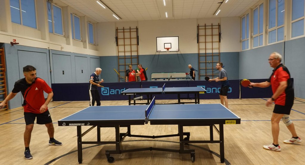 Spieler in der Sporthalle