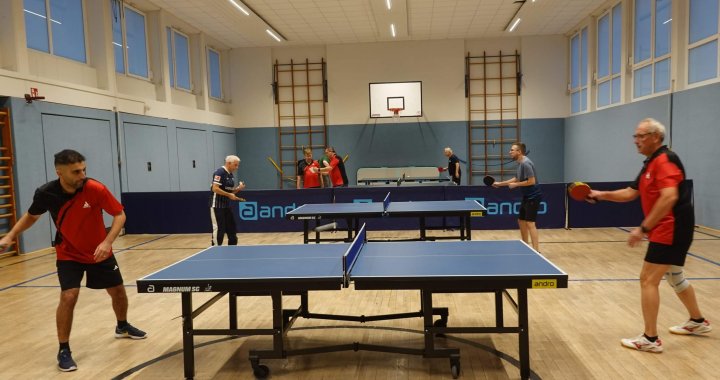 Spieler in der Sporthalle
